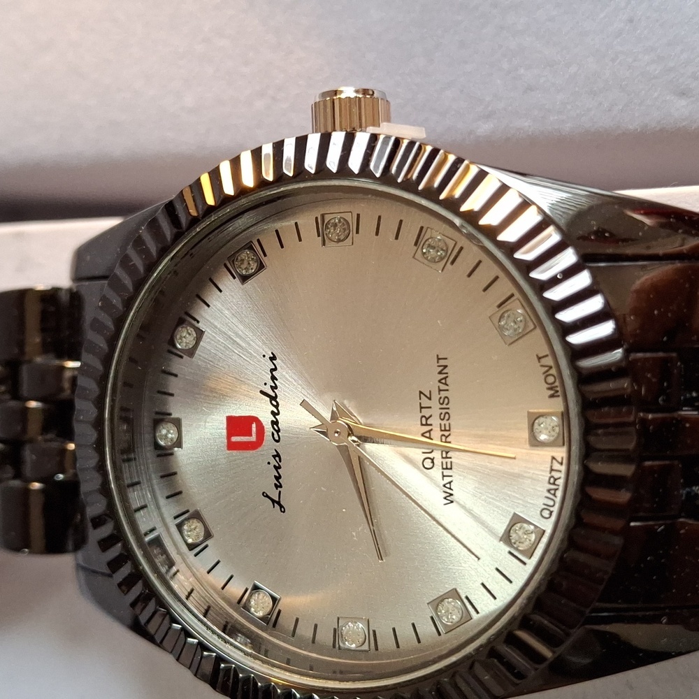 Luis Cardini NWT watches his & hers, water resistant, stainless steel (W042)